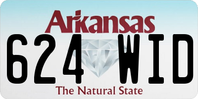 AR license plate 624WID