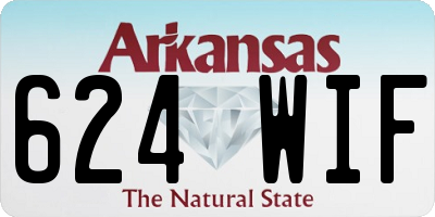AR license plate 624WIF