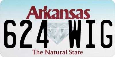 AR license plate 624WIG