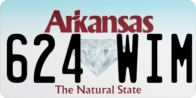 AR license plate 624WIM