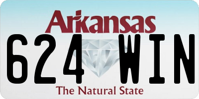 AR license plate 624WIN