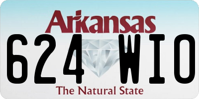 AR license plate 624WIO