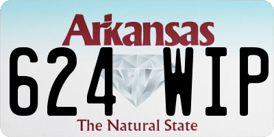 AR license plate 624WIP