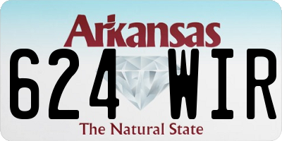 AR license plate 624WIR