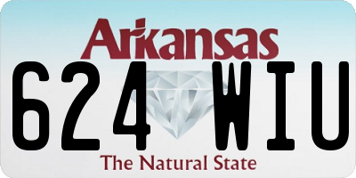 AR license plate 624WIU