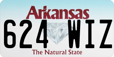 AR license plate 624WIZ