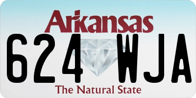 AR license plate 624WJA