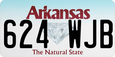 AR license plate 624WJB