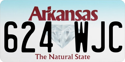 AR license plate 624WJC