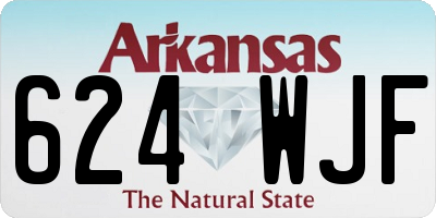 AR license plate 624WJF