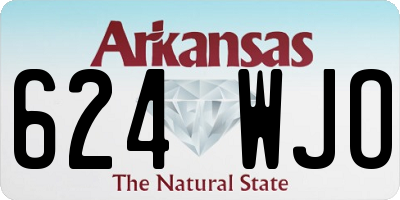 AR license plate 624WJO
