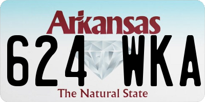 AR license plate 624WKA