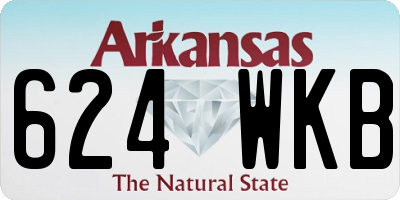 AR license plate 624WKB