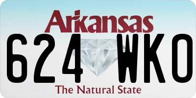 AR license plate 624WKO
