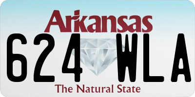 AR license plate 624WLA