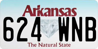 AR license plate 624WNB