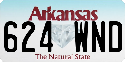 AR license plate 624WND