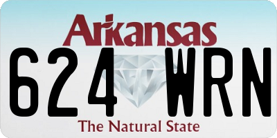 AR license plate 624WRN