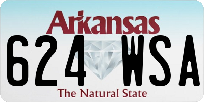 AR license plate 624WSA