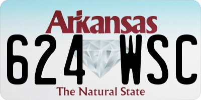 AR license plate 624WSC