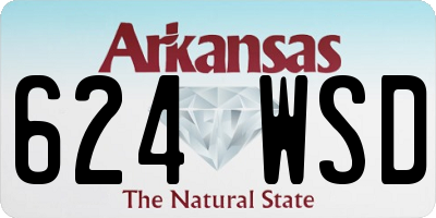 AR license plate 624WSD