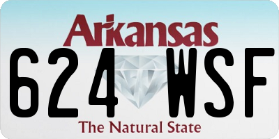 AR license plate 624WSF