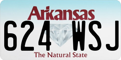 AR license plate 624WSJ
