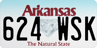 AR license plate 624WSK