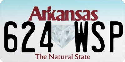 AR license plate 624WSP