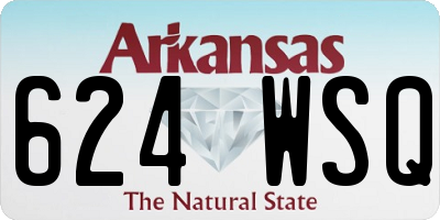 AR license plate 624WSQ