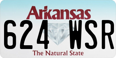 AR license plate 624WSR