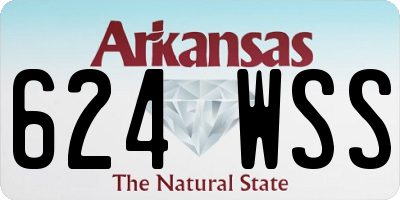 AR license plate 624WSS