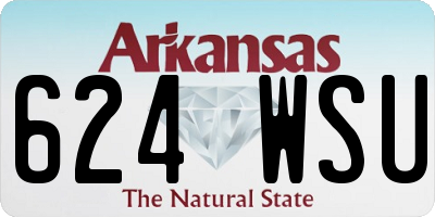 AR license plate 624WSU