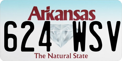 AR license plate 624WSV