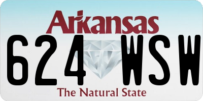 AR license plate 624WSW