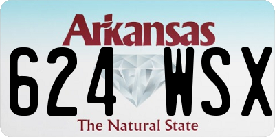 AR license plate 624WSX