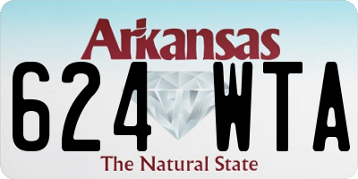 AR license plate 624WTA