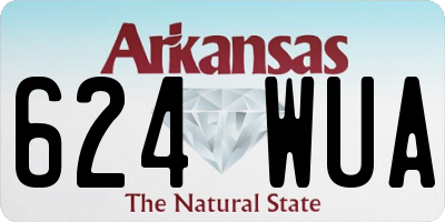 AR license plate 624WUA