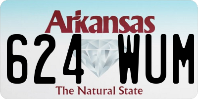 AR license plate 624WUM