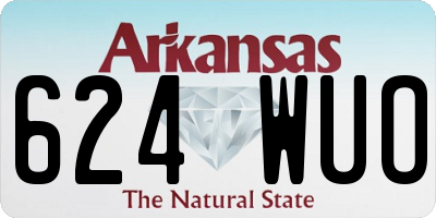 AR license plate 624WUO