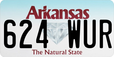 AR license plate 624WUR
