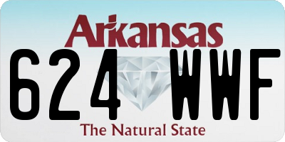 AR license plate 624WWF