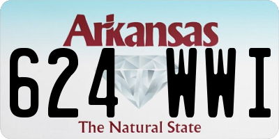 AR license plate 624WWI