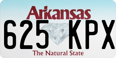 AR license plate 625KPX