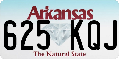 AR license plate 625KQJ