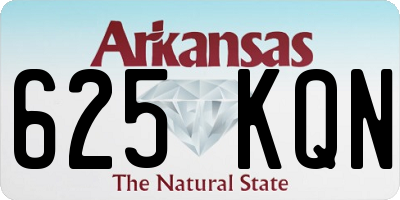 AR license plate 625KQN