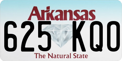 AR license plate 625KQO