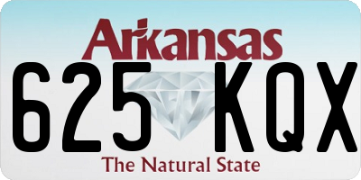 AR license plate 625KQX