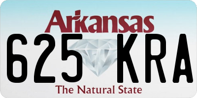 AR license plate 625KRA