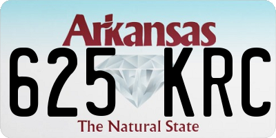 AR license plate 625KRC